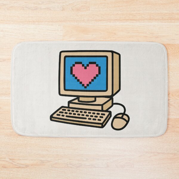 Item preview, Y2K Retro Computer Love 2000s Internet Pixel Heart designed and sold by arowh.