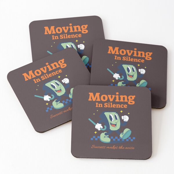 Aperçu de l'œuvre Moving In Silence, Success makes the noise.self quotes about life créée et vendue par PositivelyPrinted.