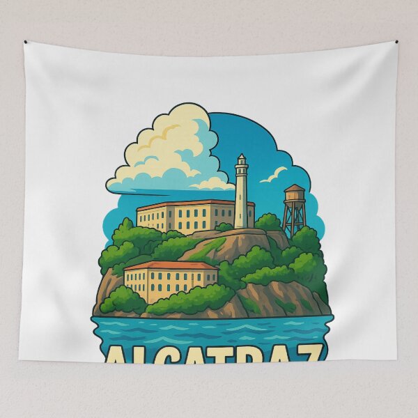 Item preview, Alcatraz Island Prison and Lighthouse San Francisco designed and sold by Aryabek.