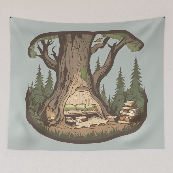 Item preview, Moonlit library designed and sold by Wildflowerinc.