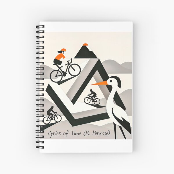 Vista previa del artículo con la obra «Póster de la cigüeña paradójica del ciclismo de Penrose», diseñado y vendido por velocasso.