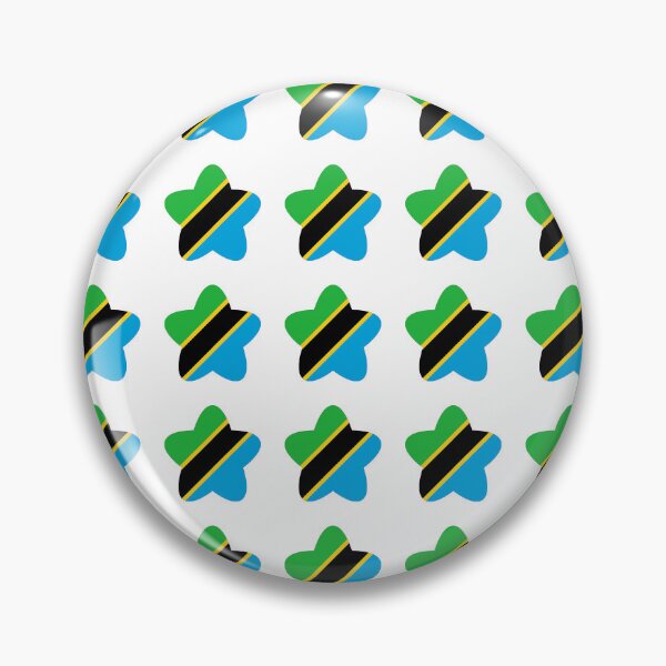 Item preview, Tanzania Flag Star Pattern designed and sold by TheIconSmith.