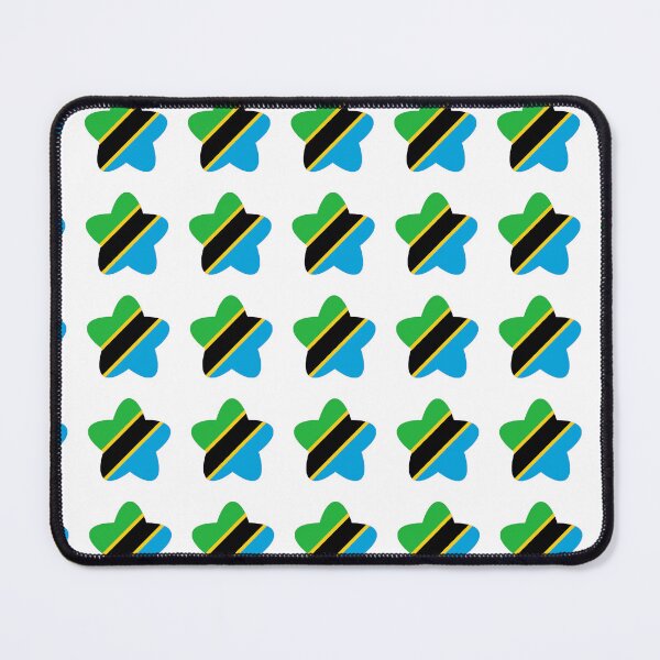 Item preview, Tanzania Flag Star Pattern designed and sold by TheIconSmith.