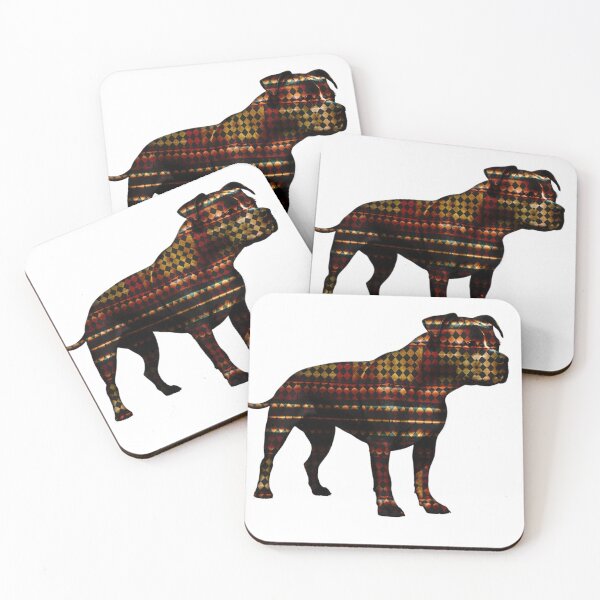 Item preview, Harlequin Staffordshire Bull Terrier  designed and sold by NikkiBear67.