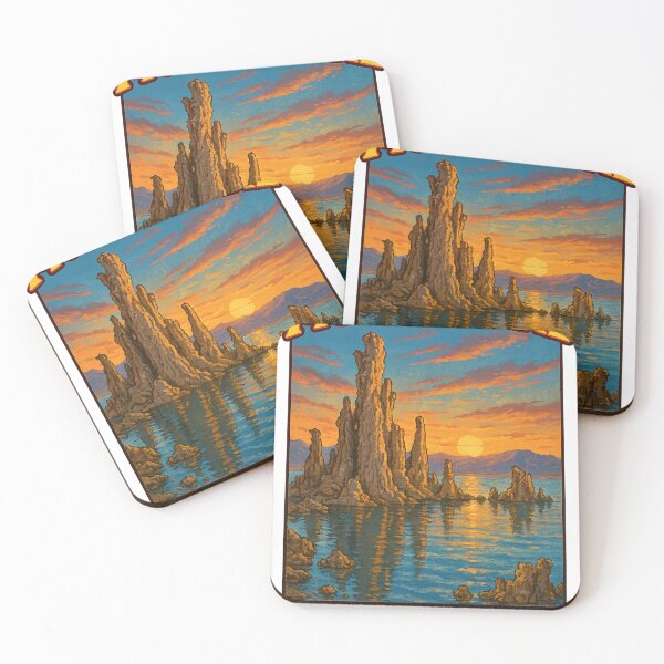 Item preview, Mono Lake Sunset with Tufa Formations California designed and sold by Aryabek.