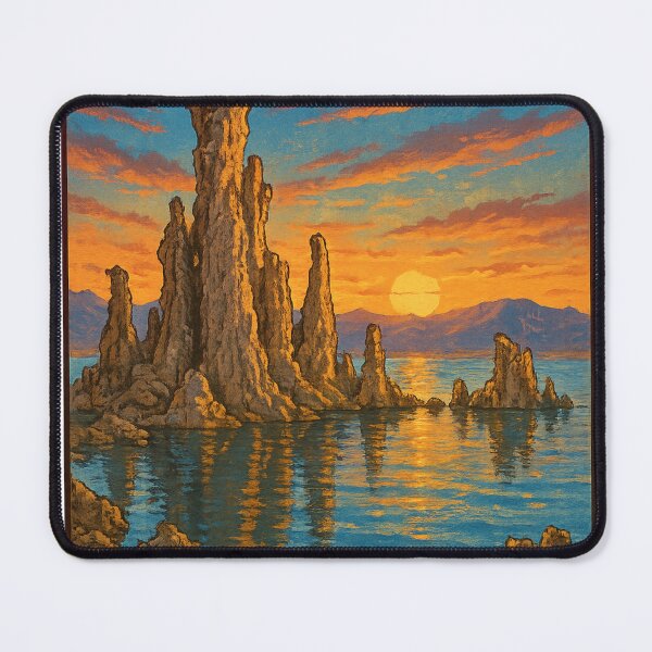 Item preview, Mono Lake Sunset with Tufa Formations California designed and sold by Aryabek.