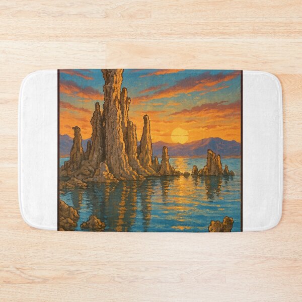 Item preview, Mono Lake Sunset with Tufa Formations California designed and sold by Aryabek.