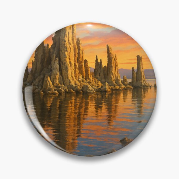 Item preview, Mono Lake Tufa Spires California Landscape designed and sold by Aryabek.