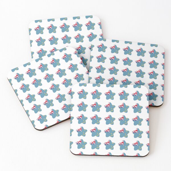 Item preview, Tuvalu Flag Star Pattern designed and sold by TheIconSmith.
