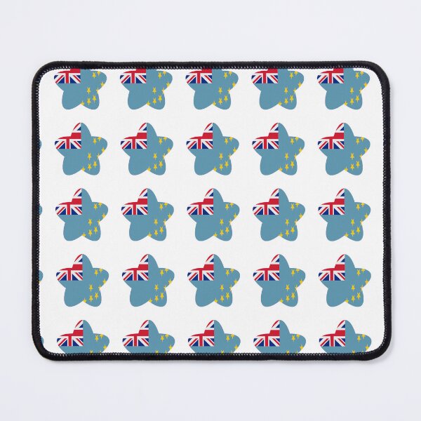 Item preview, Tuvalu Flag Star Pattern designed and sold by TheIconSmith.
