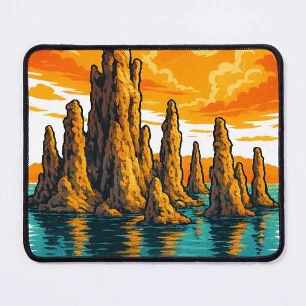 Item preview, Tufa Towers Sunset at Mono Lake California designed and sold by Aryabek.