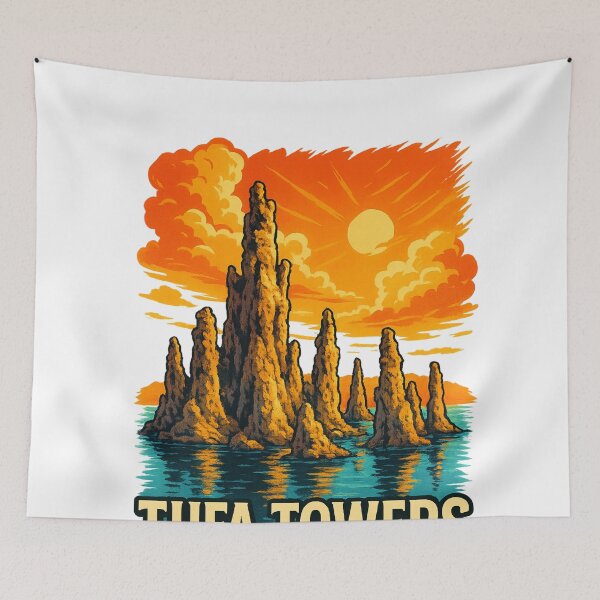 Item preview, Tufa Towers Sunset at Mono Lake California designed and sold by Aryabek.