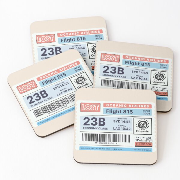 Item preview, Oceanic Airlines Ticket (Lost TV Show) designed and sold by widmore.