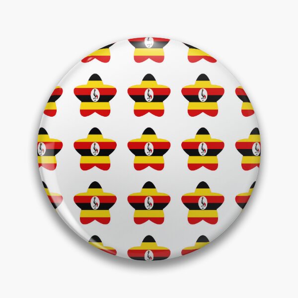Item preview, Uganda Flag Star Pattern designed and sold by TheIconSmith.