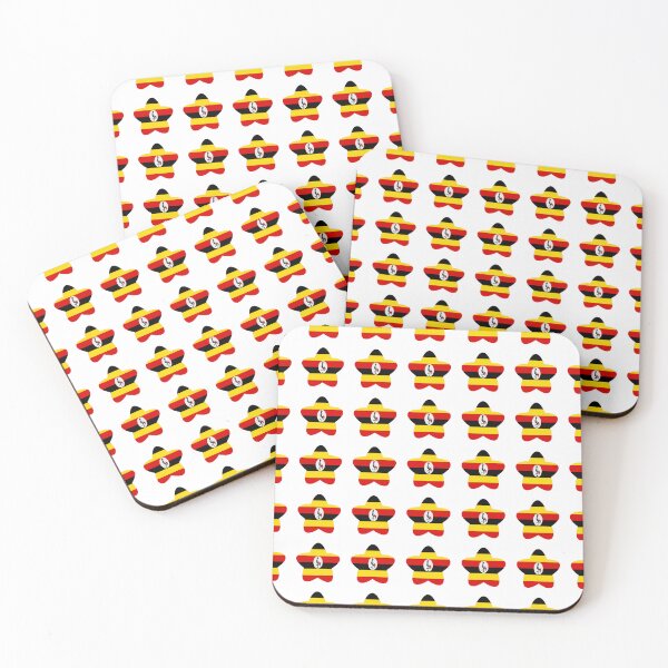 Item preview, Uganda Flag Star Pattern designed and sold by TheIconSmith.