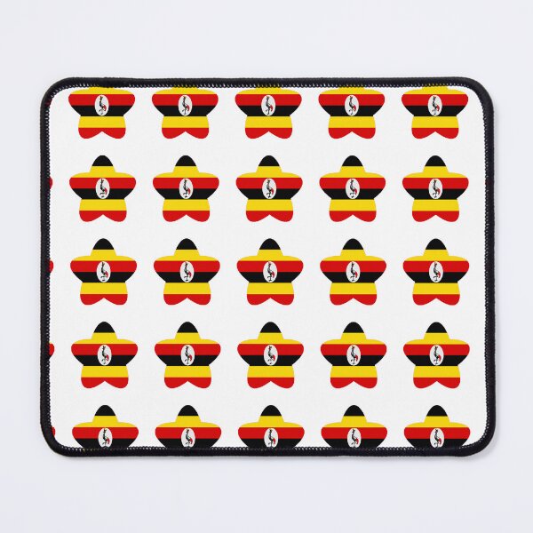 Item preview, Uganda Flag Star Pattern designed and sold by TheIconSmith.