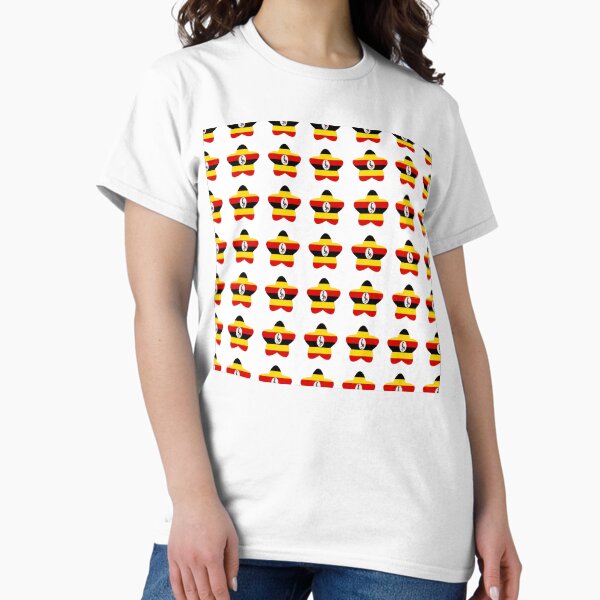 Item preview, Uganda Flag Star Pattern designed and sold by TheIconSmith.