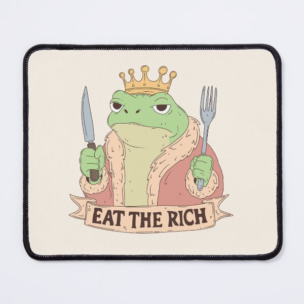 Item preview, Eat the Rich Frog  designed and sold by Jess.a.creates.