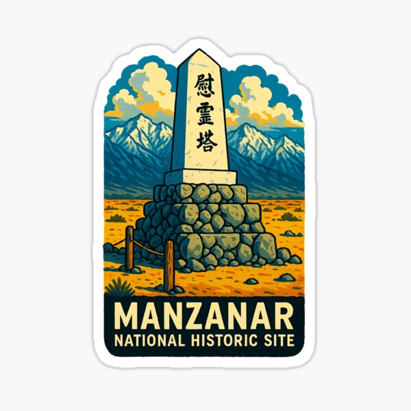 Item preview, Manzanar Memorial Monument Sierra Nevada California designed and sold by Aryabek.