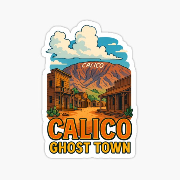 Vista previa del artículo con la obra «Pueblo fantasma de Calico, Viejo Oeste de California», diseñado y vendido por Aryabek.