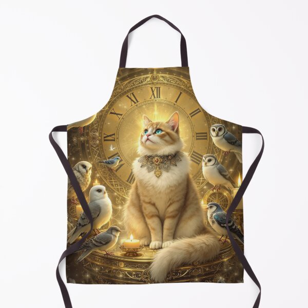 Item preview, Cat with Clock and Hangers-On designed and sold by HabitableMoons.