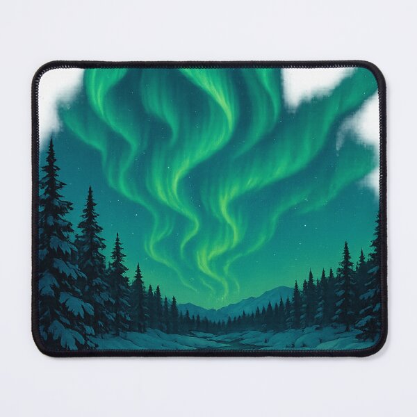 Item preview, Northern Lights Aurora Borealis Over Fairbanks Alaska designed and sold by Aryabek.