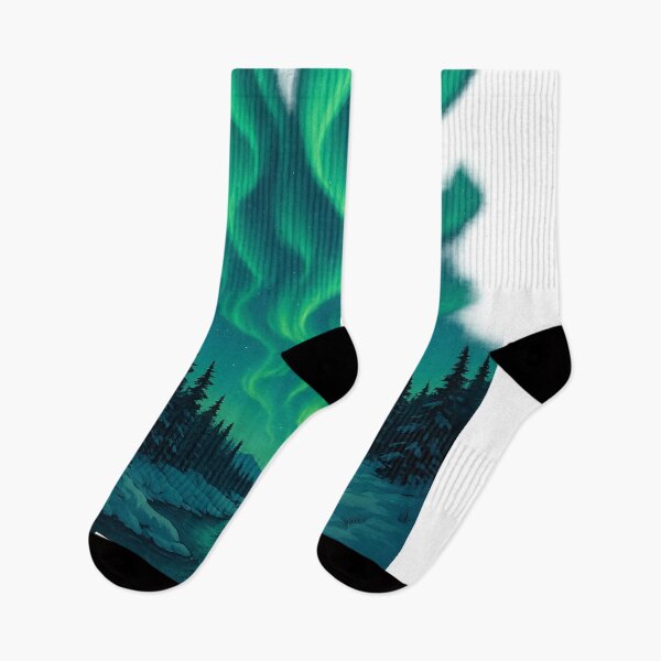 Item preview, Northern Lights Aurora Borealis Over Fairbanks Alaska designed and sold by Aryabek.