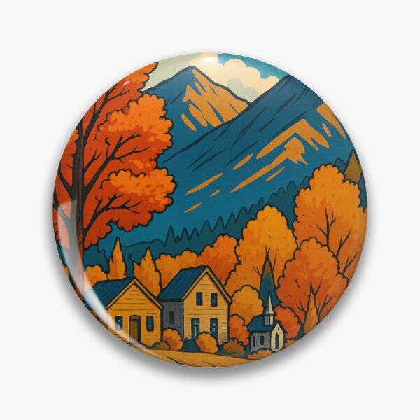 Item preview, Arrowtown Fall Colors and Mountain Landscape New Zealand designed and sold by Aryabek.
