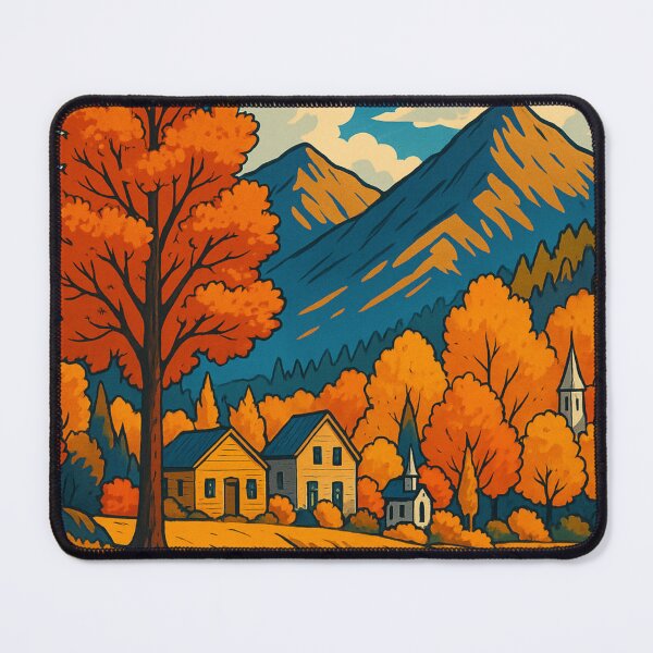 Item preview, Arrowtown Fall Colors and Mountain Landscape New Zealand designed and sold by Aryabek.