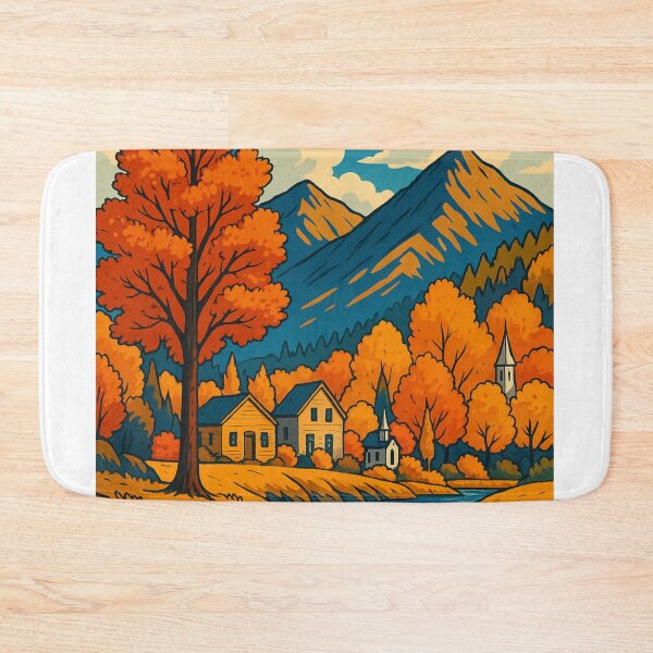 Item preview, Arrowtown Fall Colors and Mountain Landscape New Zealand designed and sold by Aryabek.