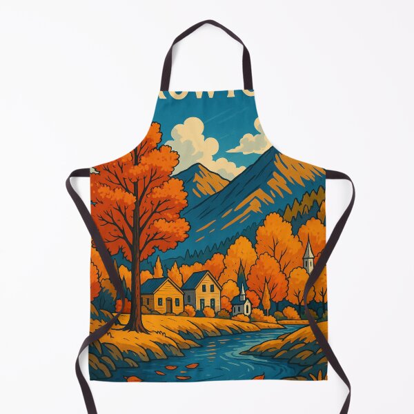 Item preview, Arrowtown Fall Colors and Mountain Landscape New Zealand designed and sold by Aryabek.
