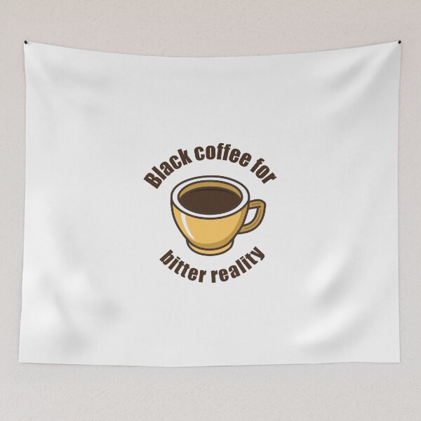 Item preview, Strong coffee illustration black coffee in a cup designed and sold by Eva-Designs-.