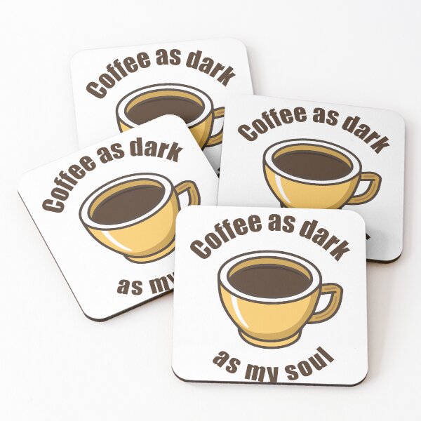 Item preview, Strong, dark coffee for the soul illustration black coffee in a cup designed and sold by Eva-Designs-.