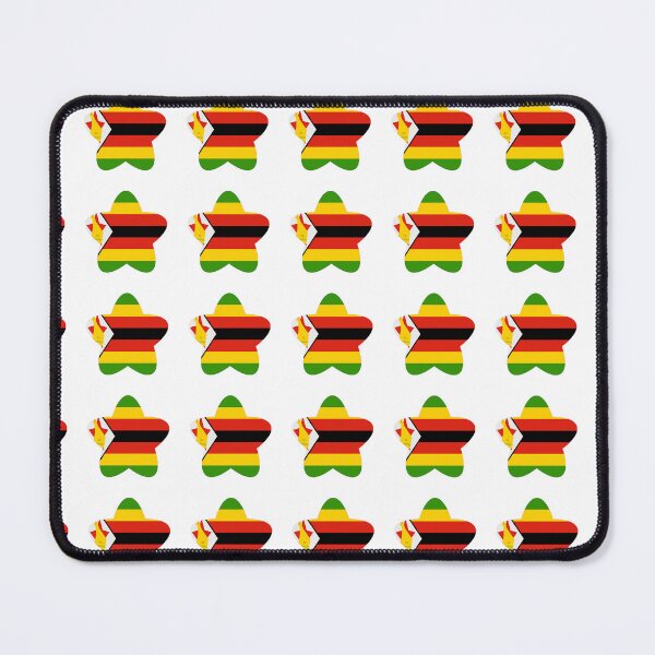 Item preview, Zimbabwe Flag Star Pattern designed and sold by TheIconSmith.