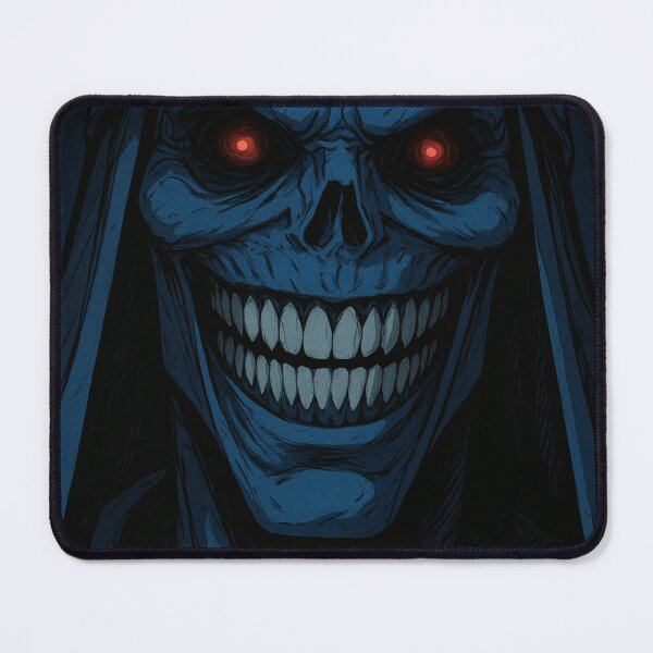 Item preview, Sinister Skull Reaper | Dark Horror Art with Red Eyes designed and sold by Printdesigns1.