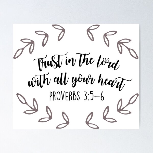 Bible Verse Stickers Proverbs 3:5-6