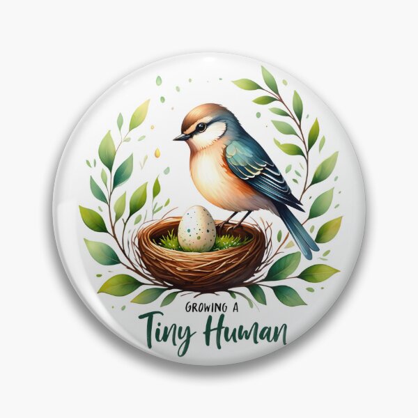 Item preview, Tiny Things Grow – Watercolor Bird & Nest Children’s Illustration designed and sold by AnnDesignStudio.
