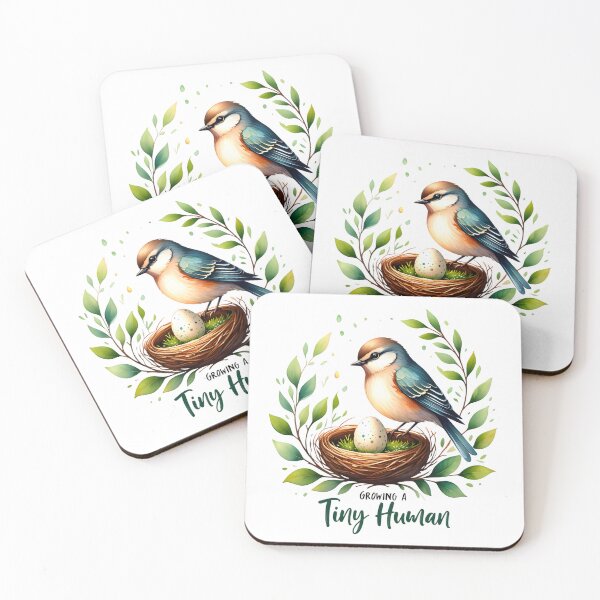Item preview, Tiny Things Grow – Watercolor Bird & Nest Children’s Illustration designed and sold by AnnDesignStudio.