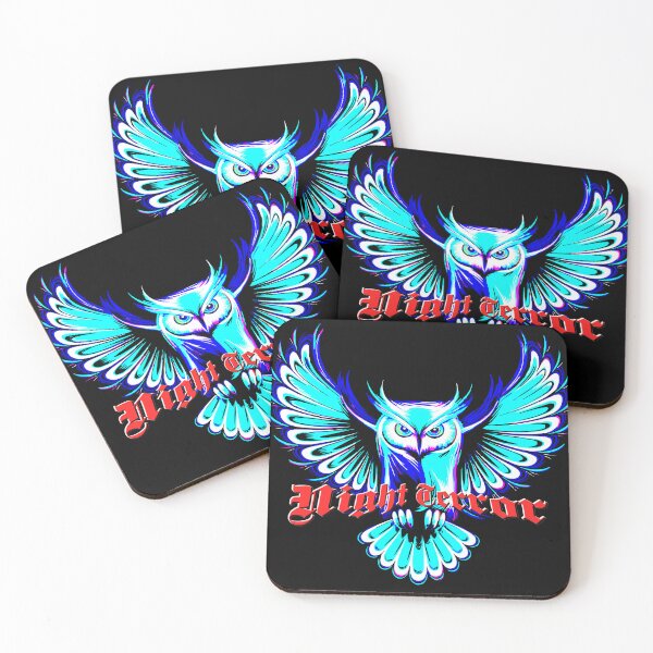 Item preview, Fierce Neon Owl - Night Terror Art designed and sold by VikArtStudio.