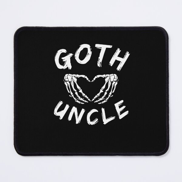 Item preview, Goth Uncle Funny Emo Uncle Punk skeleton hand heart designed and sold by snowry.