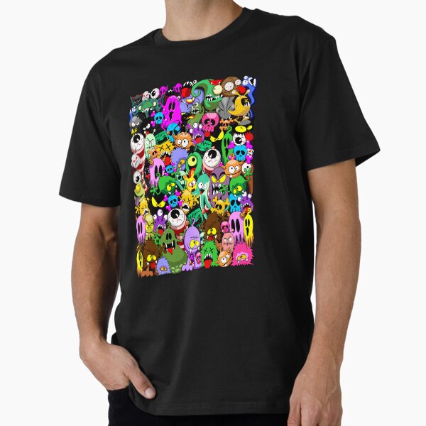 Monsters Doodles Characters Saga Premium T-Shirt