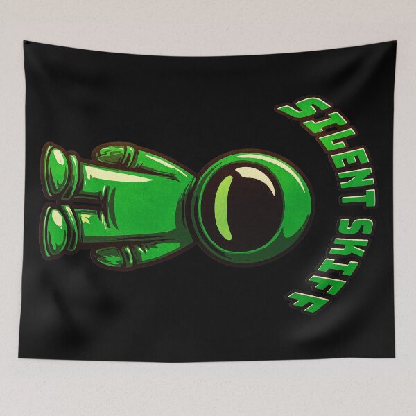 Item preview, Silent Skiff – Arcade Alien Scout Design designed and sold by SteadyRolling.