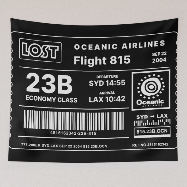 Item preview, Flight 815 Ticket (Lost TV Show) designed and sold by widmore.