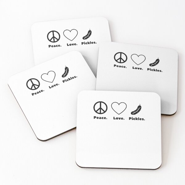Item preview, Peace. Love. Pickles. funny pickle lover pickling humor designed and sold by snowry.