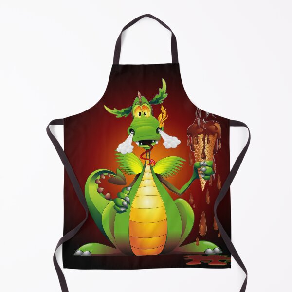 Item preview, Fun Dragon Cartoon with melted Ice Cream designed and sold by BluedarkArt.