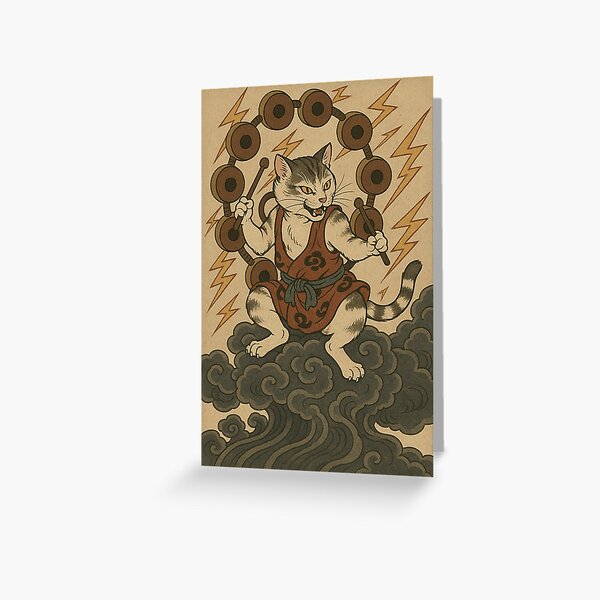Item preview, Raijin-Neko — The Thunder Cat Deity designed and sold by Wa-Koubou.