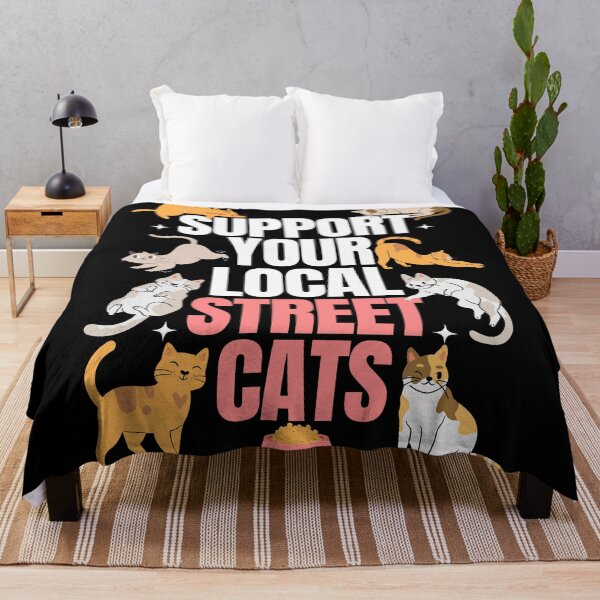 Item preview, Support Your Local Street Cats - Black Version designed and sold by Millusti.