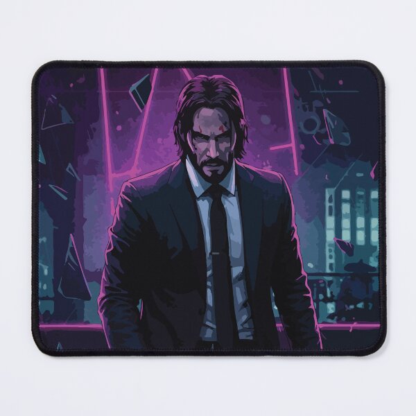 Item preview, Neo-Noir Assassin Art – Dark Action Hero in Cyberpunk Style designed and sold by -DEEWOLF-.