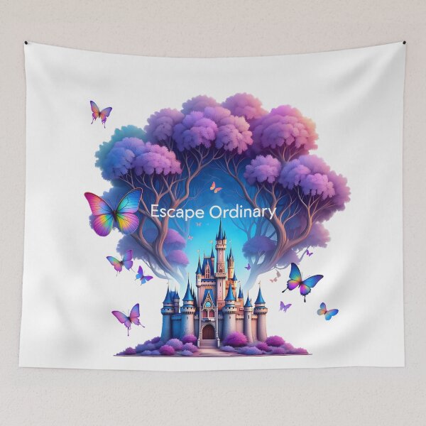 Item preview, Escape the Ordinary – Vibrant Fantasy Castle Cartoon Art designed and sold by AnnDesignStudio.