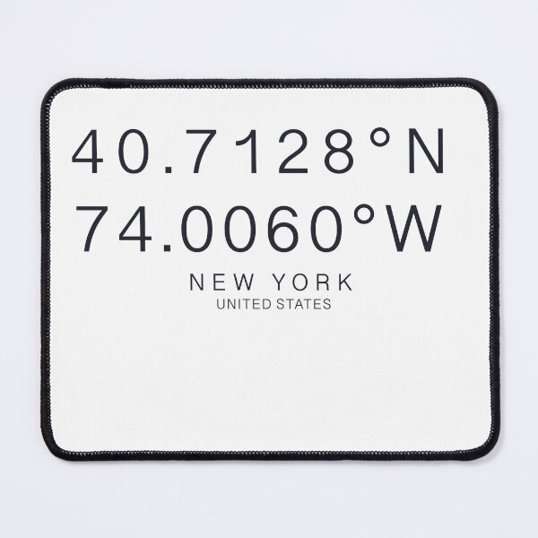 Item preview, New York coordinates designed and sold by dudaoliveira.art.